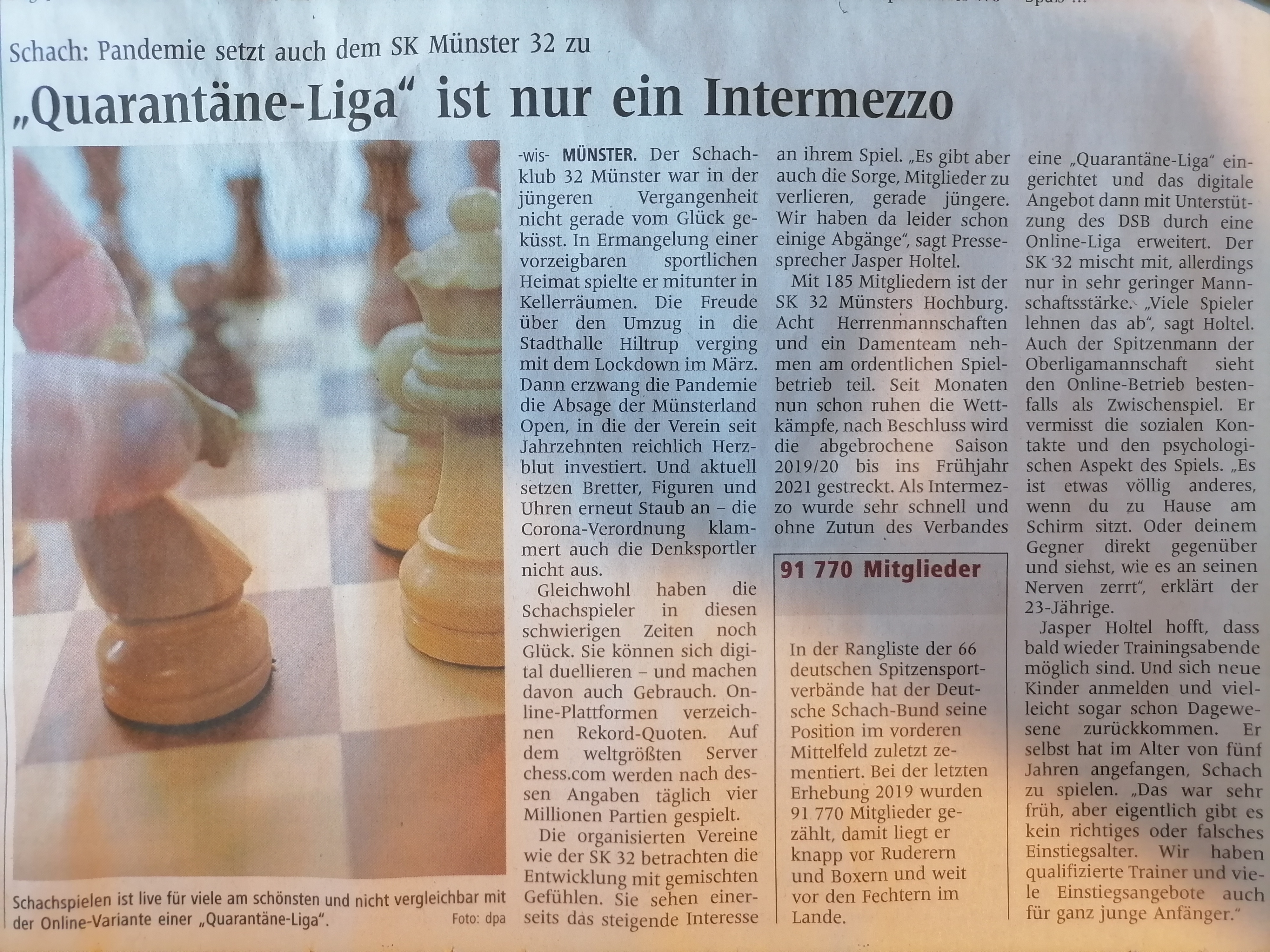 Quarantäne ist nur ein Intermezzo - Zeitungsbericht #1.jpg